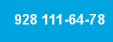 928 111-64-78